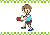卓球をする少年-1