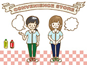 コンビニA-女性店員1