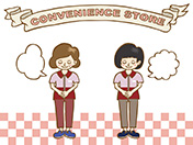 コンビニB-女性店員2