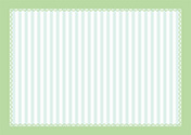 レースで囲ったストライプ（横緑）