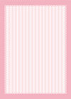 レースで囲ったストライプ（縦ピンク）