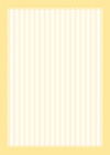 レースで囲ったストライプ（縦黄色）