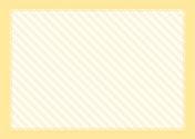 レースで囲った斜めストライプ（横黄色）