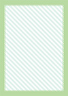 レースで囲った斜めストライプ（縦緑）