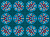 ドットアート-1（青）