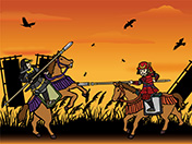 一騎打ちのイラスト