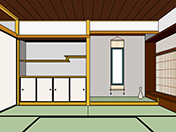 書院造り風の部屋